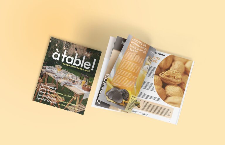Magazine "A table" graphiste webdesigner