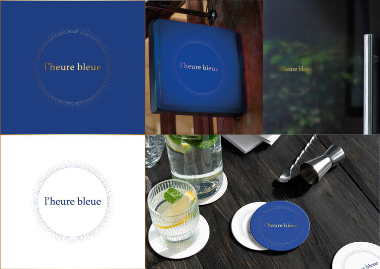 Logo Bar Lounge "L'heure bleue"
